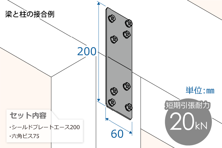 シールドプレート エース200ﾋﾞｽ付